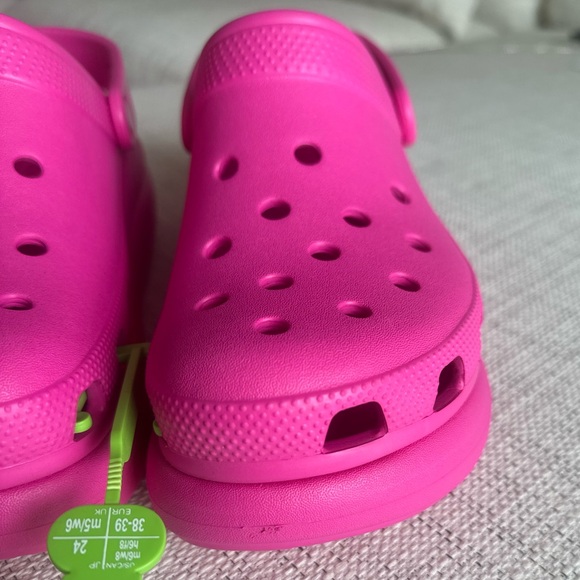 Crocs Platform Crush Iconic Comfort Clog Shoes Size 8 Men's 10 Women Pink - Picture 8 of 12